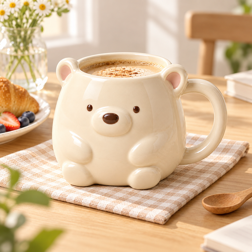 Cream Bear Mug