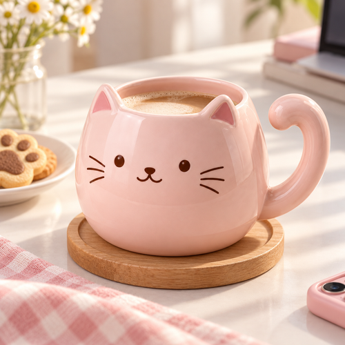 Blush Cat Mug