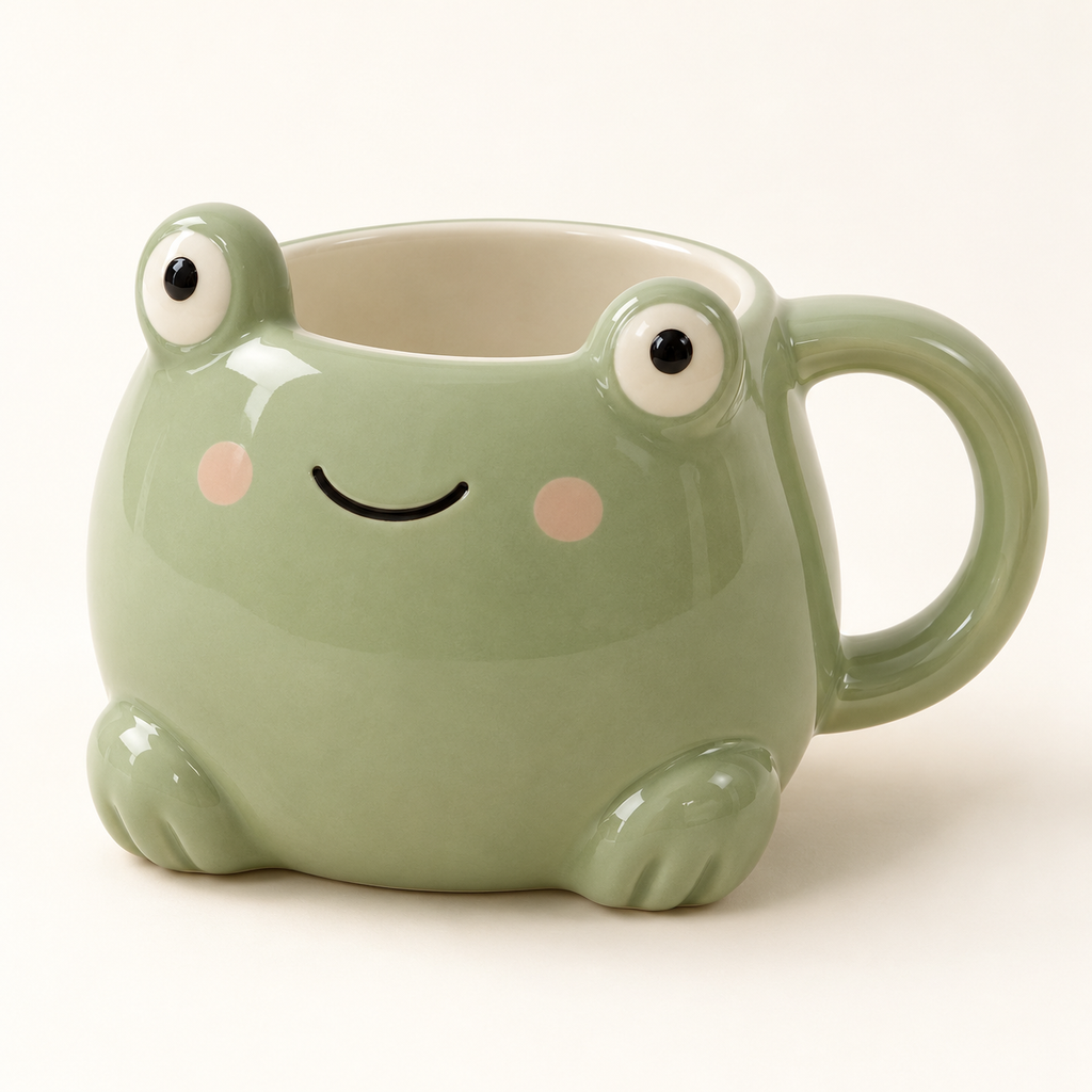 Sage Green Frog Mug