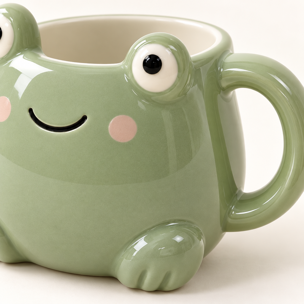 Sage Green Frog Mug