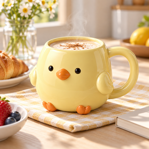 Butter Yellow Chick Mug