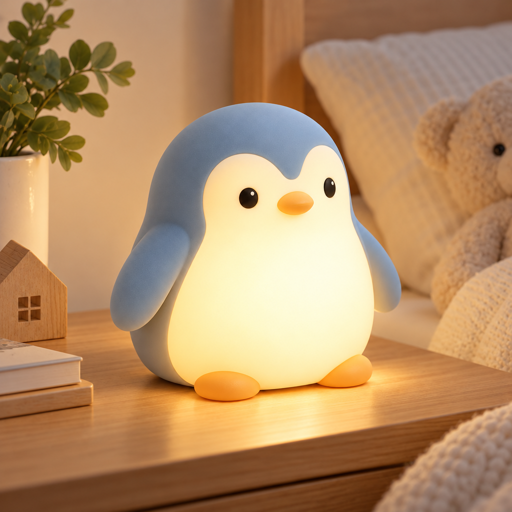 Blue Penguin Night Light