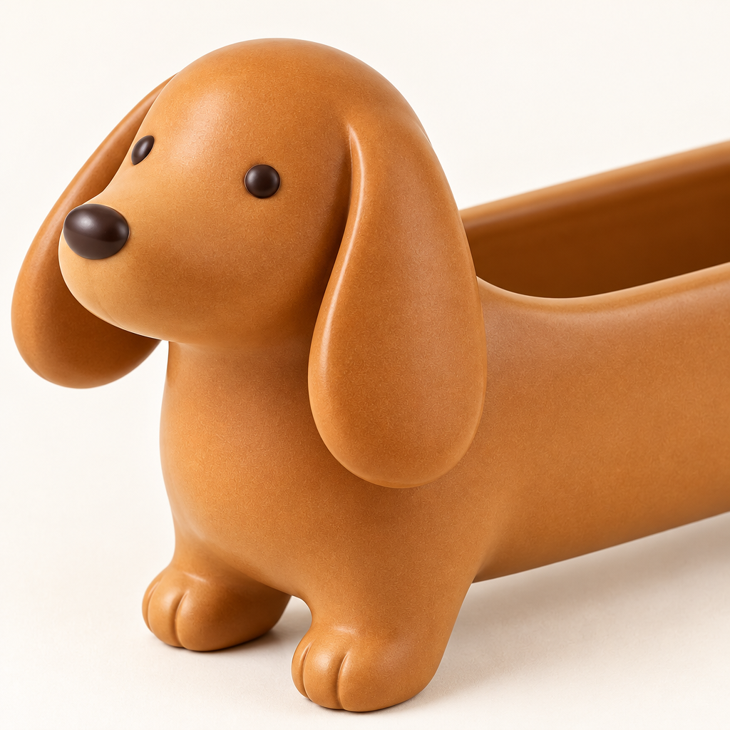 Dachshund Desk Organizer