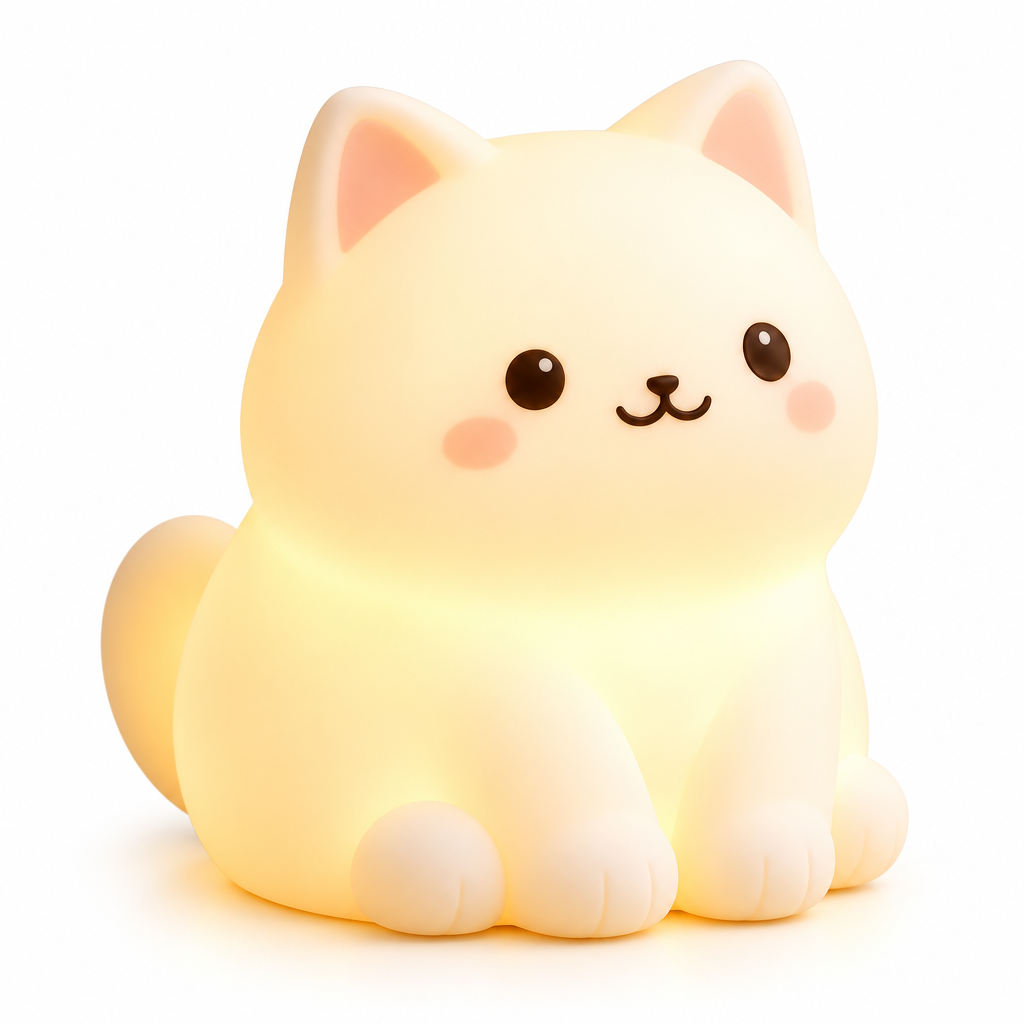 Ivory Cat Night Light